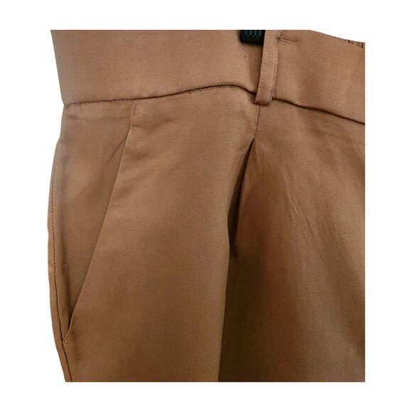 Torrid Plus-size Stretchy Linen Blend High Rise Brown Shorts with Pockets Size24 - Picture 6 of 15